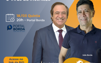 Live com os autores do livro “O Vírus da Incerteza” quinta-feira (18/03), às 20h